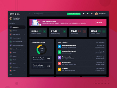 dark theme dashboard angular dashboard bootstrap 4 dark mode dashboard design dashboard template freebies reactjs vue