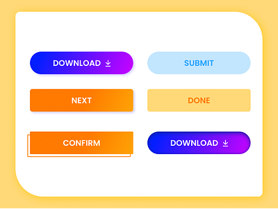 CTA Button Style app colors cta cta button design dropshadow gradient new trending uidesign