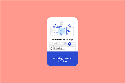 DAILY UI 016 - POPUP / OVERLAY 016 app dailyui delivery app delivery status design minimal overlay pop up pop up ui ui ui design ux vector