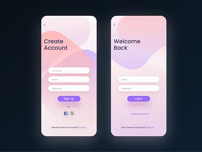 Sign in / Sign up Light UI account creative design form ui light mode light ui log in screen login design login form login screen mobile app mobile ui design mobile uiux sign in sign in form sign up form sign up ui ui uidesign user interface uxdesign