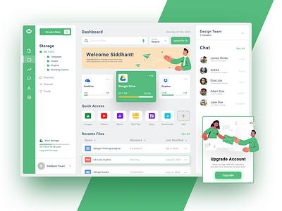 File Manager For Teams app design dashboard dashboard app dashboard design dashboard template dashboard ui file file manager file sharing file upload illustration typogaphy ui vector