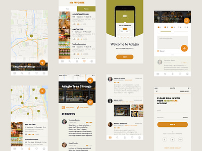 Places mobile page. Location. Adagio Teas mobile add review basovdesign branding ecommerce app flat location location app locations minimal mobile mobile app design mobile design mobile store places shop store tea teas ui