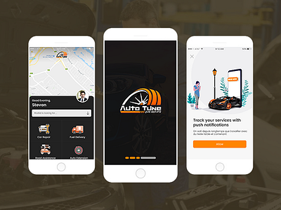 Auto Tune - Logo Design Flare branding design illustration logodesign mobile app design mobile application development website