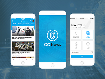 CO News - Logo Design Flare animation branding design illustration logodesign mobile app design mobile app development website