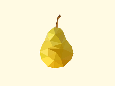 Pear abstract adobe adobe illustrator aesthetic aesthetics design fruit fruit illustration fruit logo fruits illustration pear triangle triangle art triangles