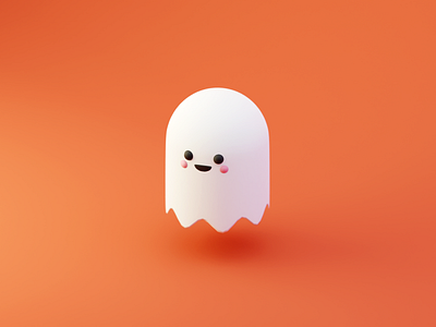 Day 84 Ghost 100daysof3d 100daysof3dbytx 3d blender blendercycles cute ghost halloween the100dayproject