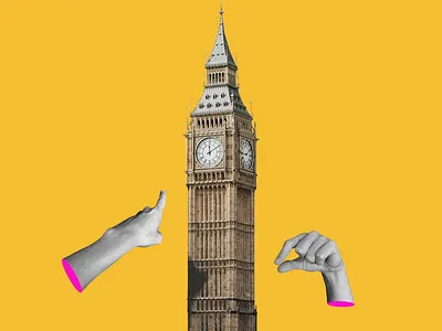 Big Ben Jenga animation animation after effects animations big ben collage collageart jenga