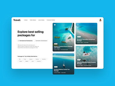 Travel Hero Header hero banner homepage landing landingpage template travel travel agency travel app traveling travelling ui ui kit ux web web app web app design web design