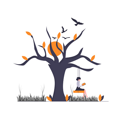 Swing art branding design flat freelance freelance designer graphic design graphicdesigner illustration illustrator lockdown minimal vector