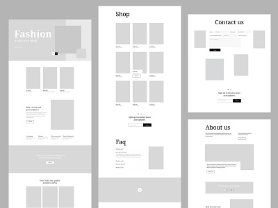 Fashion layout pack Bundle accordion branding builder e commerce faq form joomla minimal modern opt in page sp template uiux ux web design web design wireframe