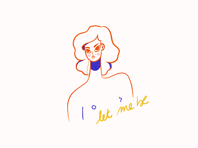 A free woman color design drawing free illustration nude procreate woman woman illustration women empowerment
