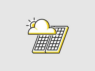 Solar panels alternative energy cloud energy filled outline icon icon set iconography icons icons set iconset solar panel sun ui ux vector web