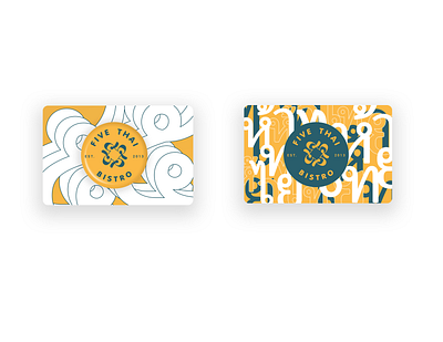 Gift Card branding design illustration