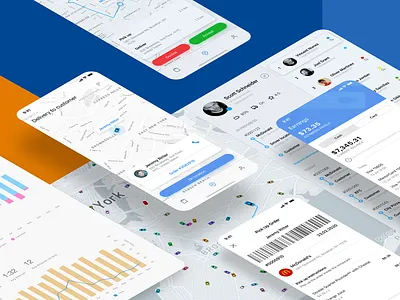 CRM for Logistics company dashboad dashboard app dashboard design delivery logistics mobile app ui ux web app