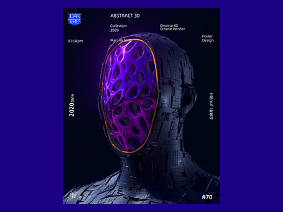 MAN NO FACE 3d 3d art cinema4d illustration octane poster ui visual web