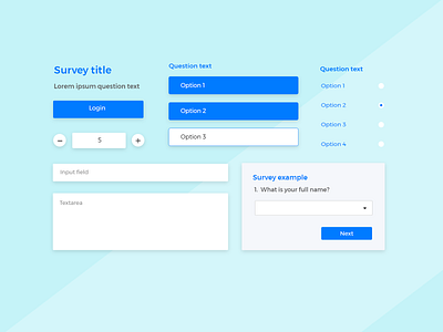 Forms & Surveys UI kit forms justinmind ui ui design ui kit ui ux design ux ux design