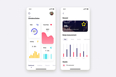 Fitness Mobile App app app design mobile app design mobile design mobile ui ui ux design ui design ui ux uiux design ux design