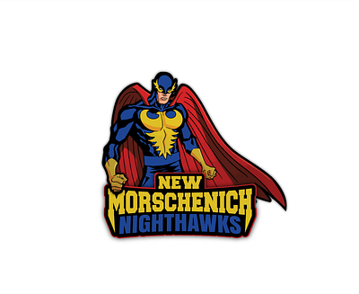 New Morschenich Nighthawks design fantasy football football illustration logo sports