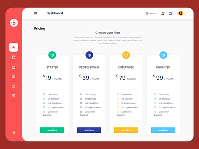 Pricing Dashboard app clean dashboad dashboard ui pricing pricing page pricing plan ui uiux ux webapp design