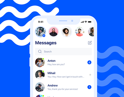 VK Messenger — Redesign Concept app behance colors design dribbble flat logo minimal ui ux web