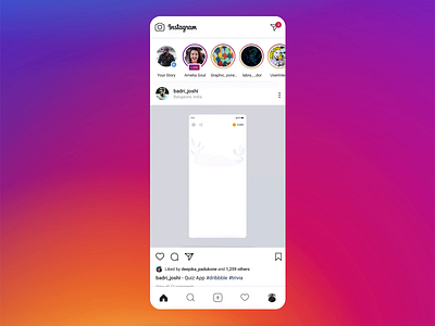 Scheduling your post or stories on Instagram cards gradient instagram instagram template ios mobile post presentation protopie storie