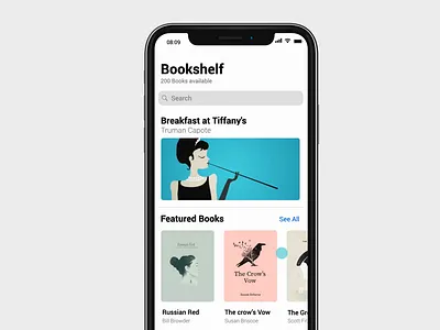 Bookstore App Design interaction design ios justinmind minimalist ui ui design ui kits ui ux design interaction design ux ux design