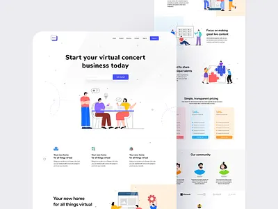 AICity Webdesign V2 app design designmind illustrations interface landing landing page minimal product saas app saas landing page ui uidesign uigeek ux web websitedesign white