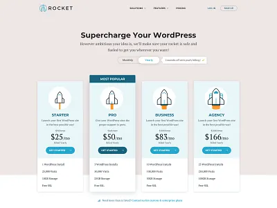 Rocket Price page animation discover expolartion icon set interface launch nasa outerspace price price page rocket spaceship subscription travel ui ux vector web web page website