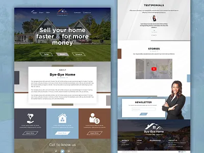 Bye Bye Home design realestate ui ui ux website design