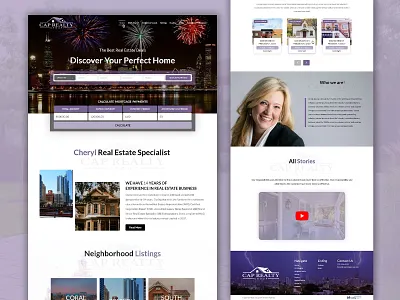 Cap Realty Group design realestate ui ui ux website design