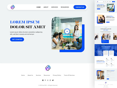 Innova business landing page mockup design free landing page illustration landing page material design responsive design ui ui design ux web design