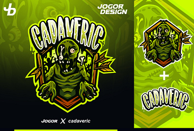 Cadaveric - Esport Logo Project esports logo green illustration jogor logo mascot typogaphy zombie