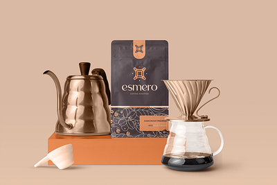 Esmero Coffee Roaster - Identity & Packaging brand branding branding mockup brochure business card download free freebie identity letterhead logo mockup mockupcloud portfolio presentation psd showcase stationery template typography