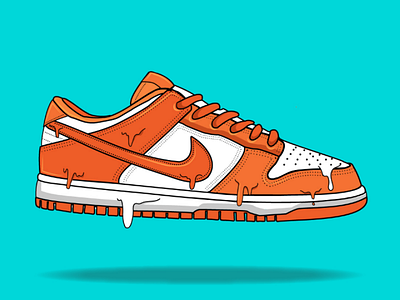 Nike Dunk vector flat design illustrator