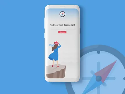 Travel App Home Screen | UI Design | Neumorphism adobexd app app design application branding agency design neumorphism softui ui ui ux uidesign uiux uxdesign xd