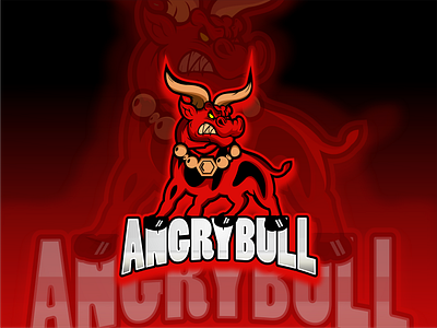 red bull angry animal animallogo cartoon character illustration logo esport logodesign logogaming mascot mascot character mascotlogo