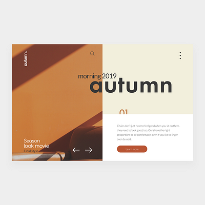 Autumn web interior web webdesign website