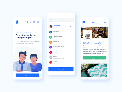 Responsive UI for Investors and Startups Meeting Hub 2020 2020 trends design illustration illustration art investor minimal startups ui ux