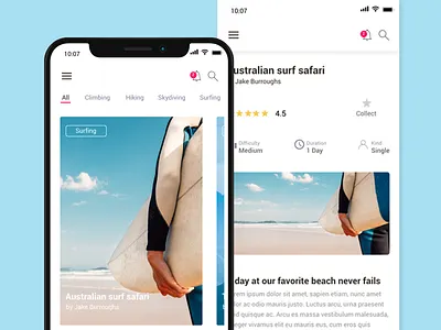 Travel app with fluid and original transitions interaction design justinmind minimalist ui ui design ui ux design interaction design ux ux design