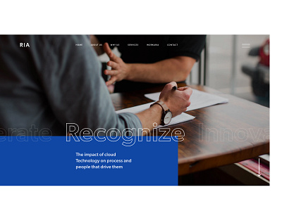 Riaadvisory web Redesign branding design landing page ui ux web
