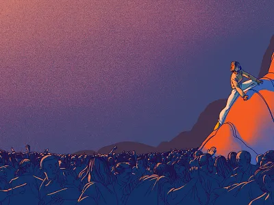 Fear is Contagious article digital art digital illustration drawing editorial illustration illustrations landscape photoshop procreate ted tedx