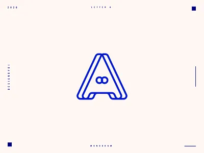 letter A monogram logo 2d a a logo adobe alphabet brand identity graphicdesign icon identity letter a letter a logo lettermark letters lineart logo logos logotype minimal monogram typography