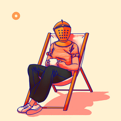 Self Portrait character digital art drawing illustration illustration digital illustrations knight portrait procreate self portrait stripes