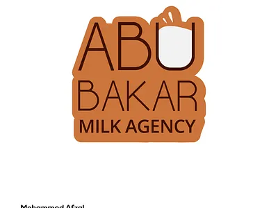 Logo for Abu Bakar Milk Agency adobe illustrator brand brand design brand designer branding graphic design graphicdesign illustrator logo logo design logo design branding logo designer logo designers logo designs logo mark logodesign logos