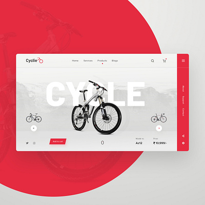 Cyclie UI design concept behance clean ui cycle cycling dailyui designer designs ecommerce logodesign logodesigner typogaphy ui uidesign uiux ux research uxdesign uxui webdesign webdesigner webdevelopment