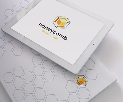 Honey Comb brand branding hexagon honeybee honeycomb identity illustration initials mark minimalist monogram symbol