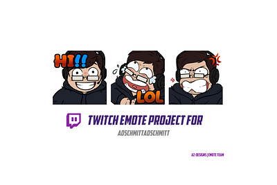 twitch emote for | adschmitt art design emote icon illustration illustrator logo minimal twitch twitchemotes ui web website