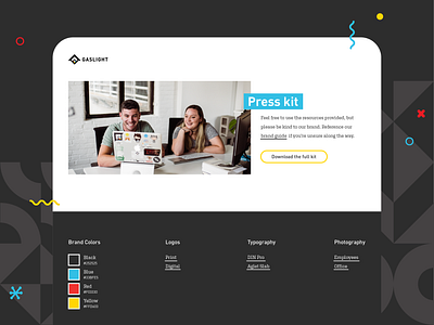 Daily UI 051: Press Page 051 brand dailyui design download kit page press ui ux