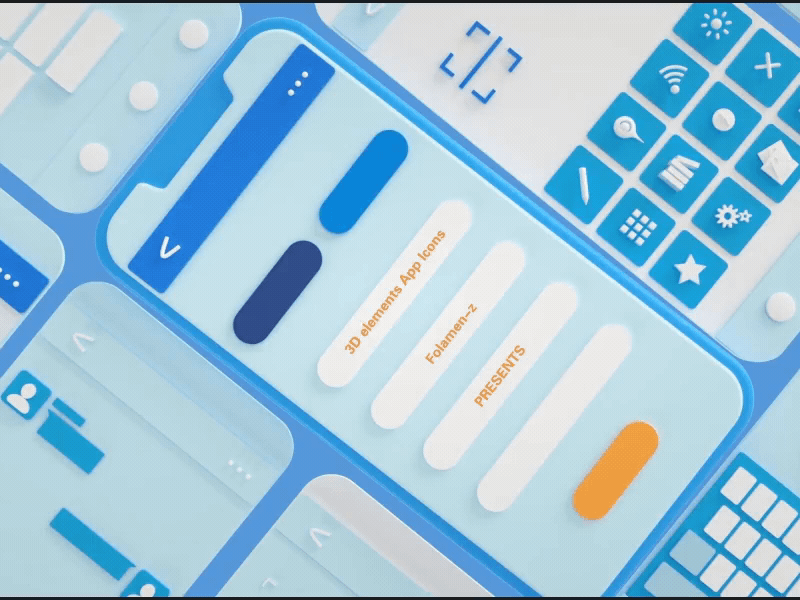 3D Elements App Icons 3d animation after effect app branding icon illustration illustrator ui ux website