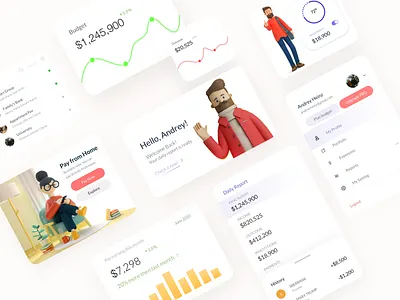 Components New 3d adobexd art branding budget colors component design graphic income invest new outcome payment simple ui uiux uiuxdesign wallet wallet app